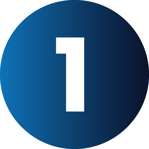 Number 1 encircled